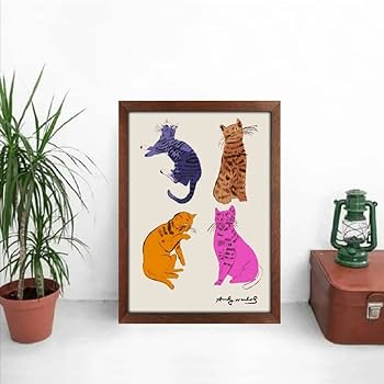 【レア】アンディウォーホル　動物シリーズ ポスター 額3種　AndyWarhol Amazon.co.jp: アンディウォーホル ネコの絵 フレーム付き